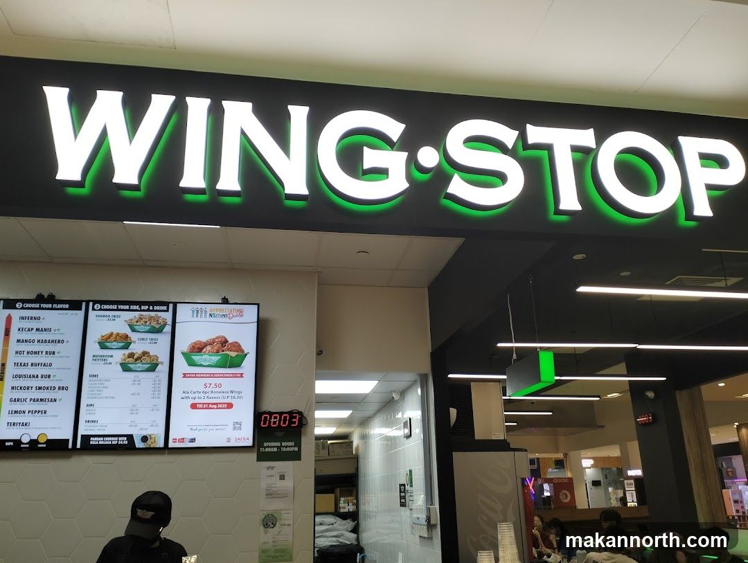 Wing Stop Menu and Signage