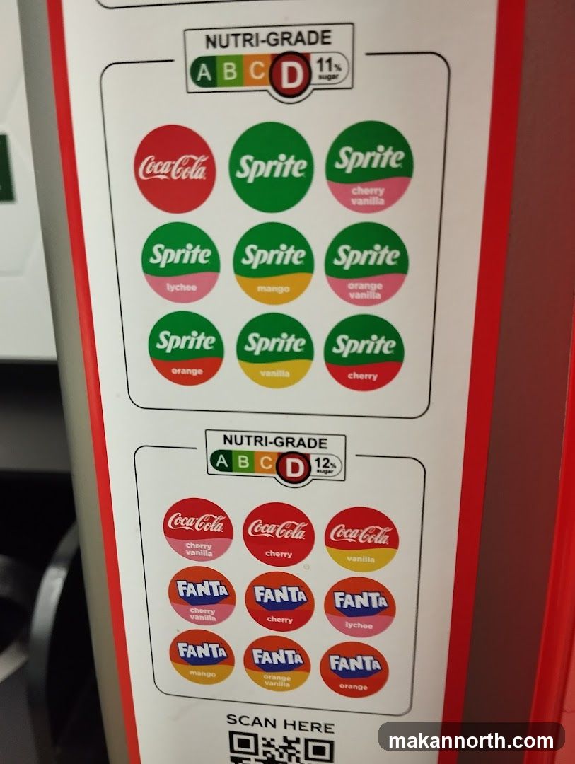 Beverage Options with Nutri-Grade Ratings