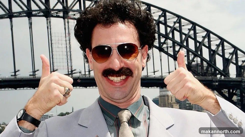Borat Gives Thumbs Up