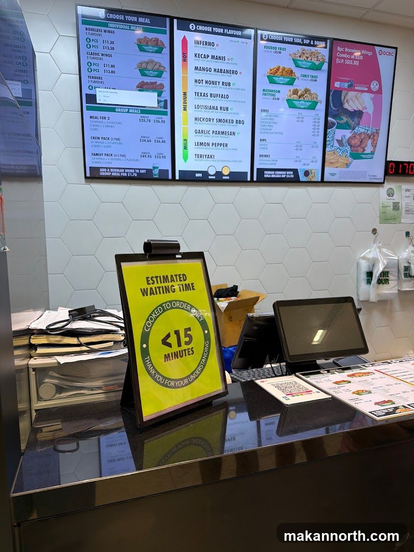Restaurant Counter with Menu Boards