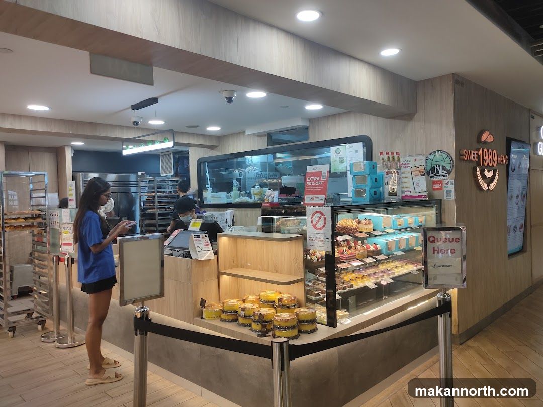 Bakery Counter with Pastries