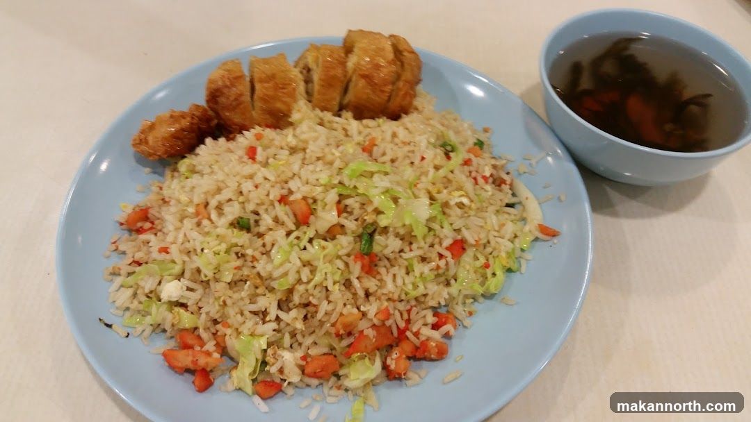 Fried Rice with Side Dish and Soup