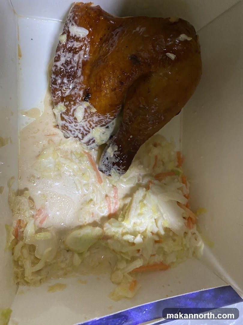 Roasted Chicken with Coleslaw