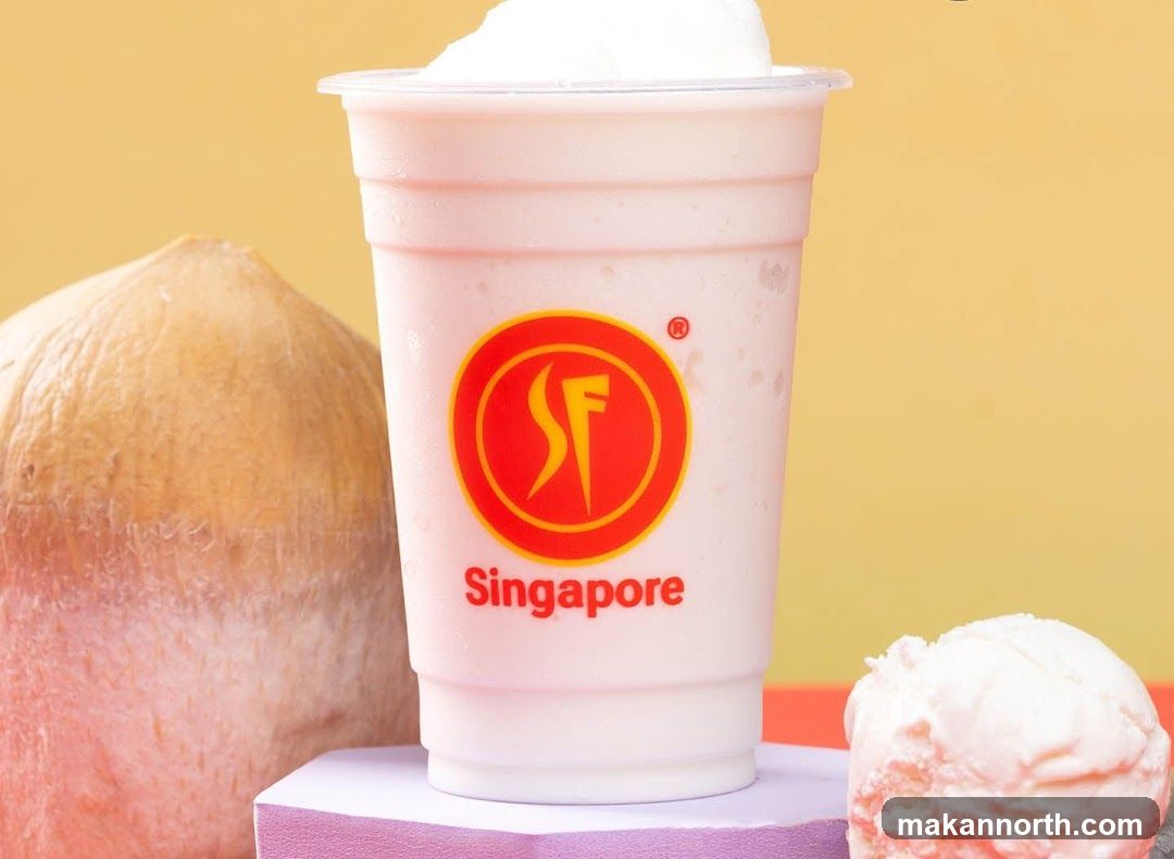 Coconut Drink with Ice Cream