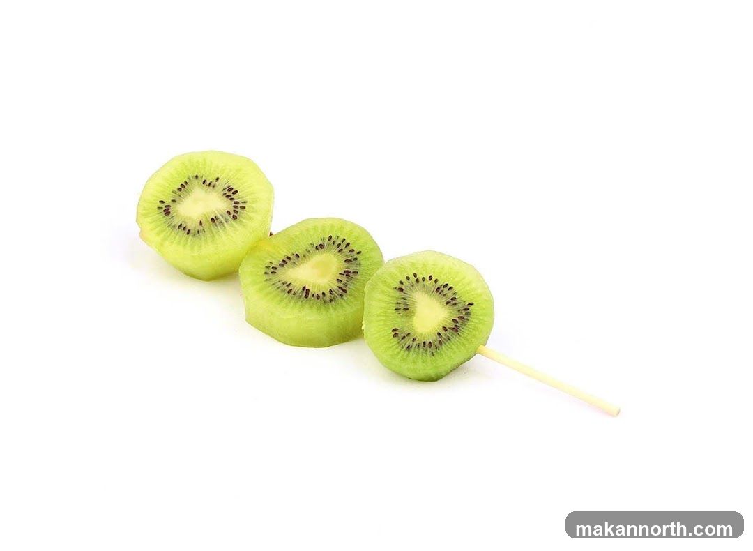 Kiwi Slices on a Stick