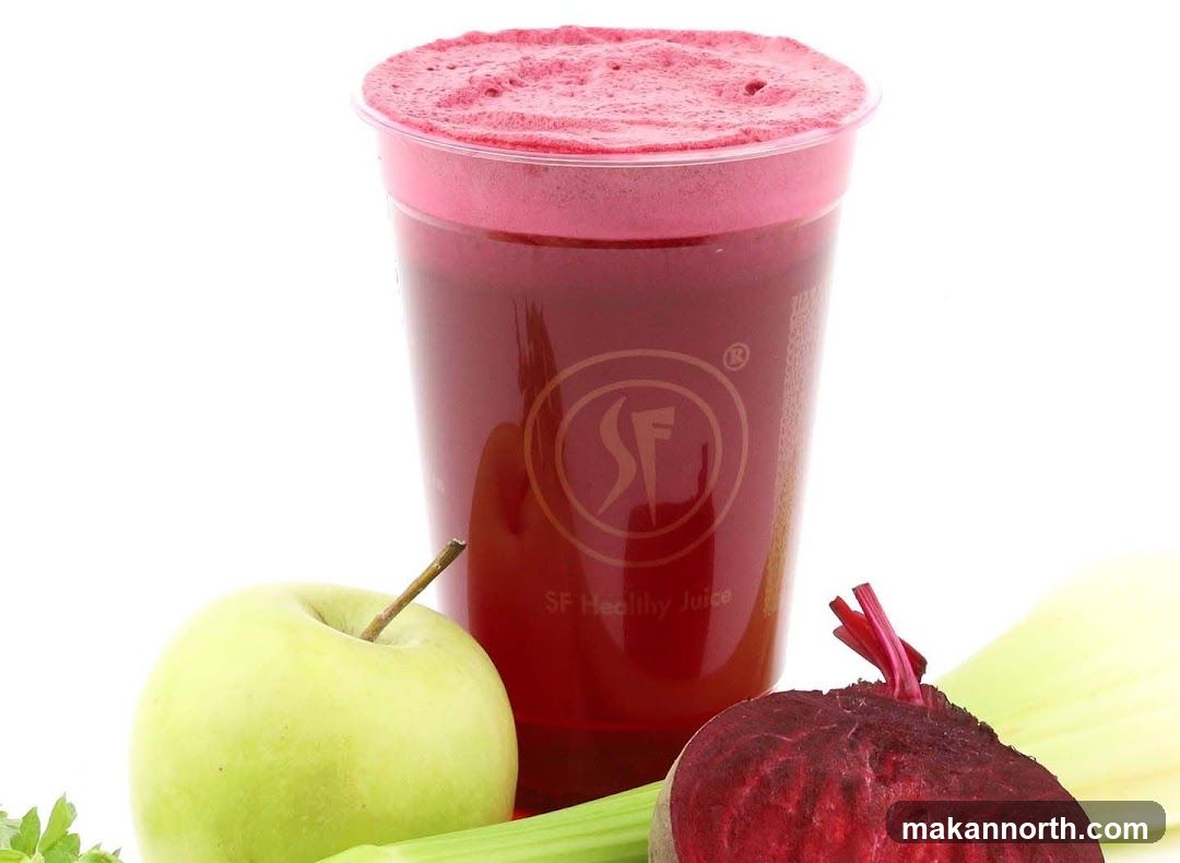Beet, Apple, and Celery Juice