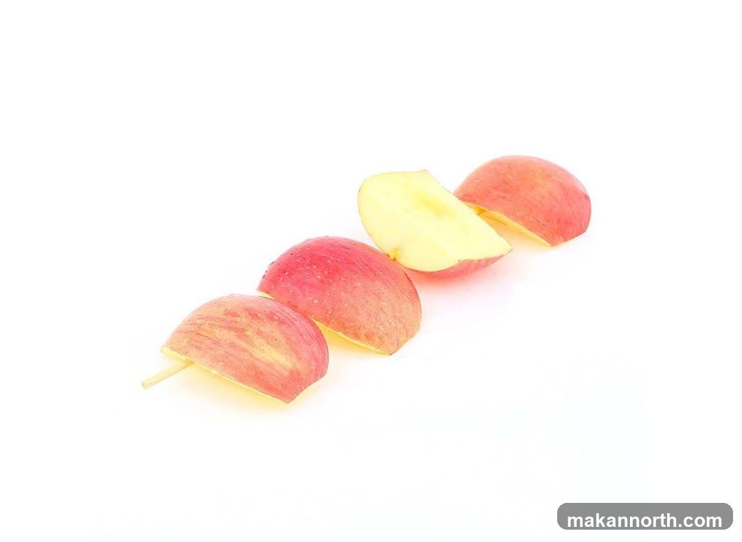 Apple Slices on a Stick