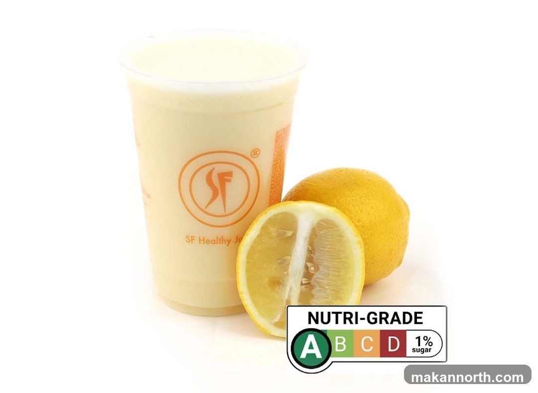 Lemon Drink with Nutri-Grade Label