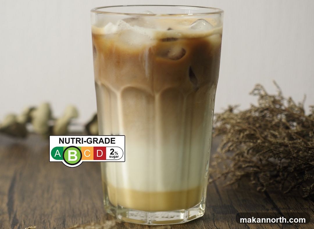 Iced Coffee with Nutri-Grade Label