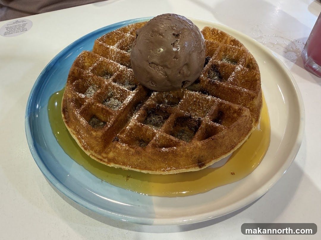 Chocolate Ice Cream Waffle