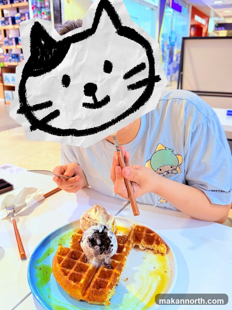 Waffle with Ice Cream