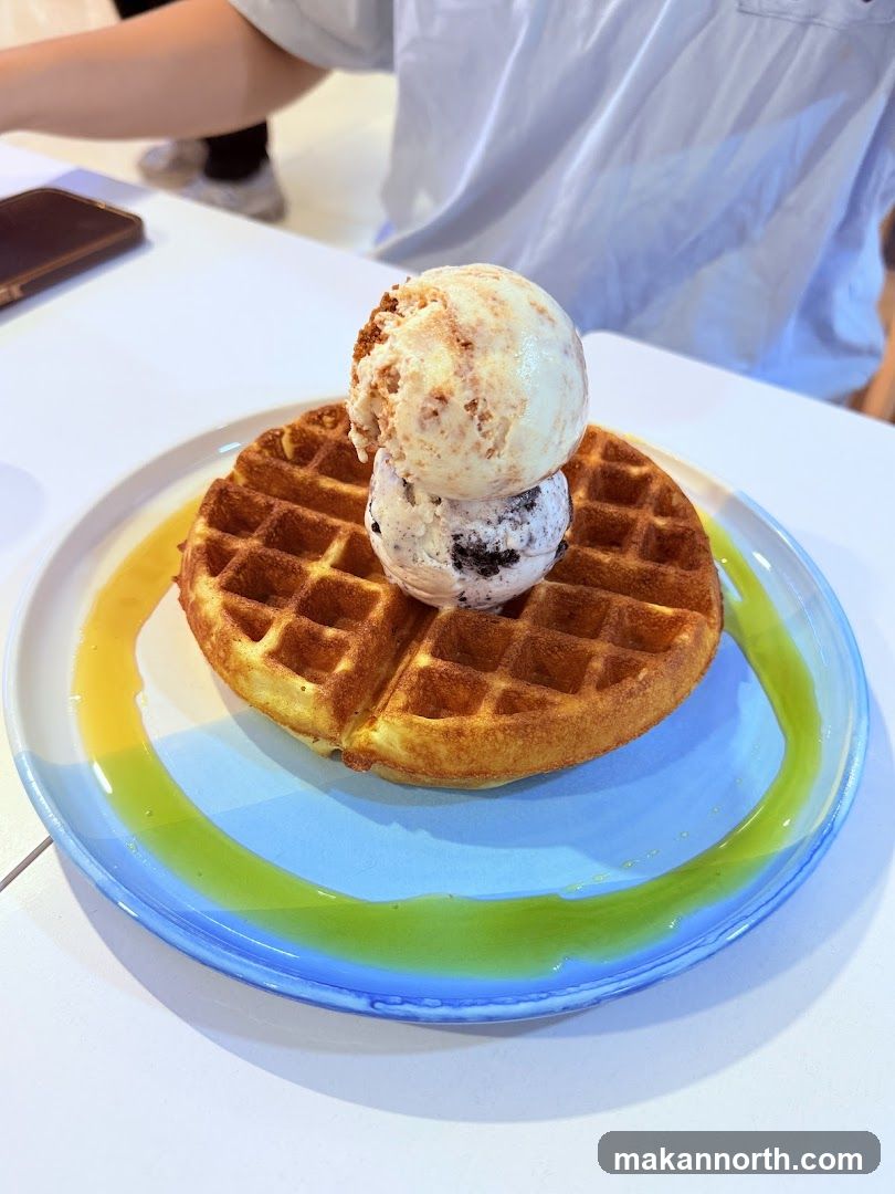 Waffle with Ice Cream