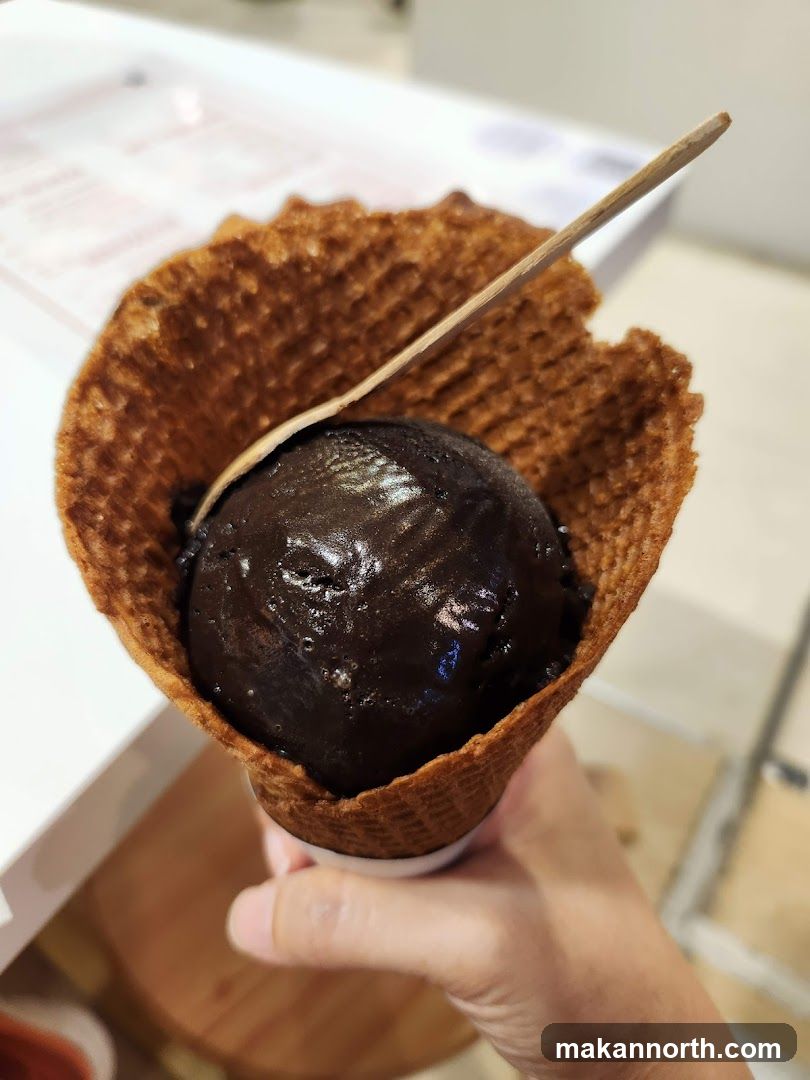 Chocolate Ice Cream Cone