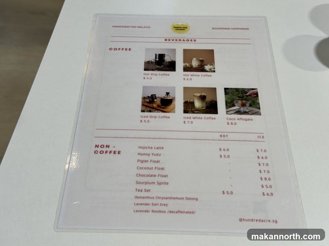 Beverages Menu