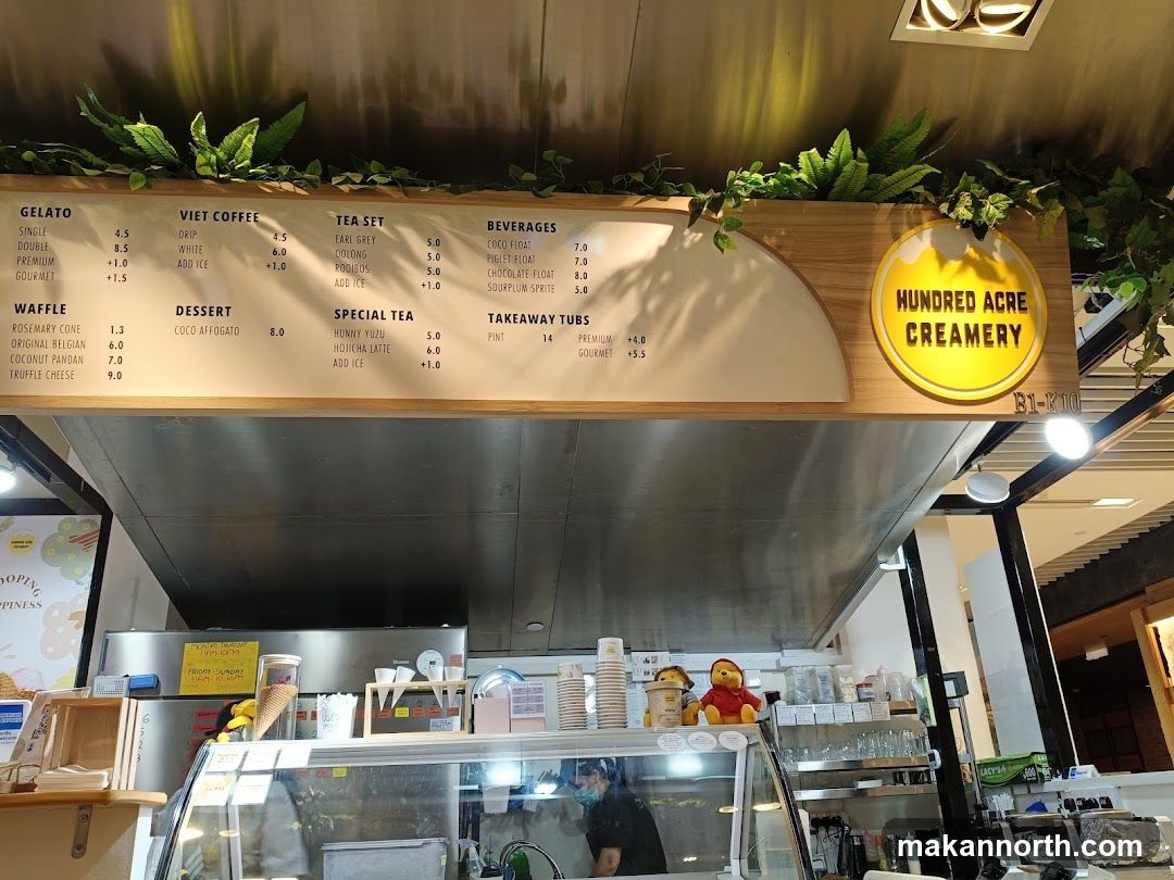 Hundred Acre Creamery Menu