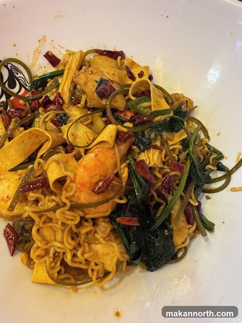 Spicy Noodle Dish with Shrimp