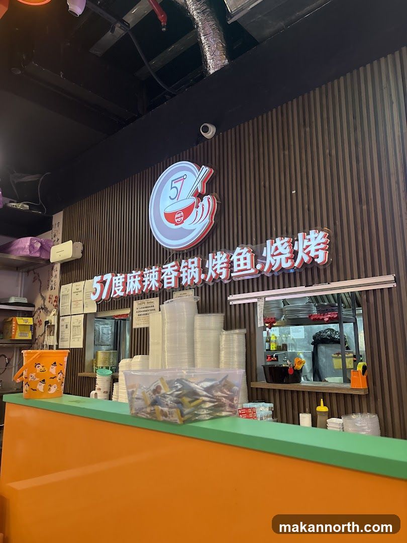 Restaurant Counter with Signage