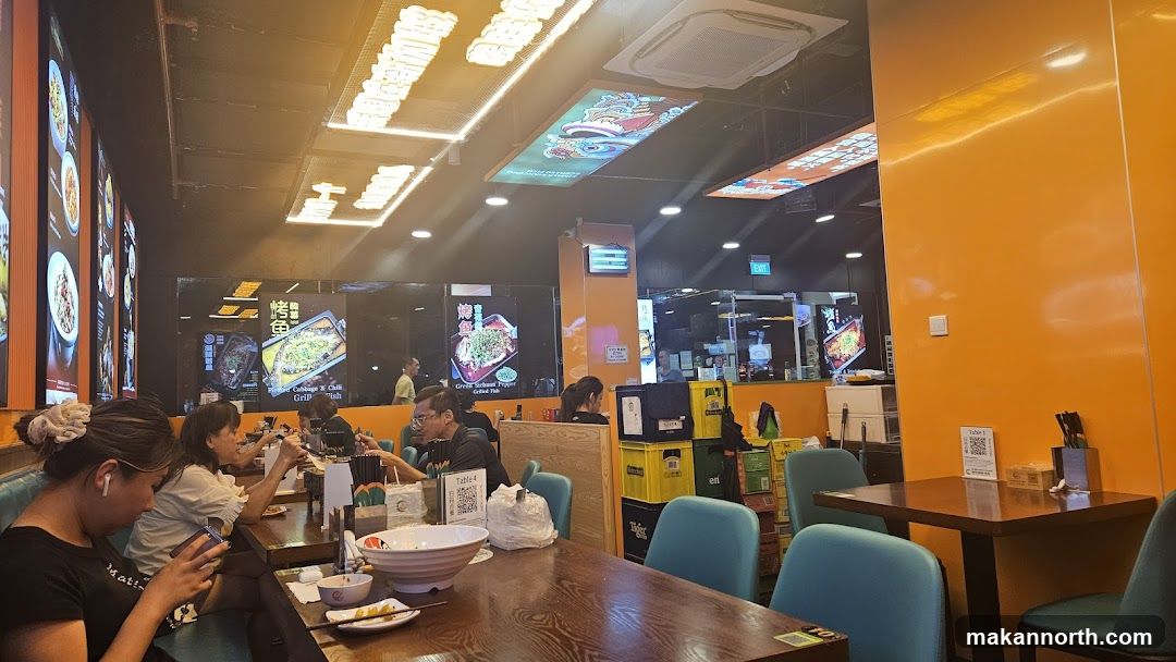Restaurant Interior with Diners