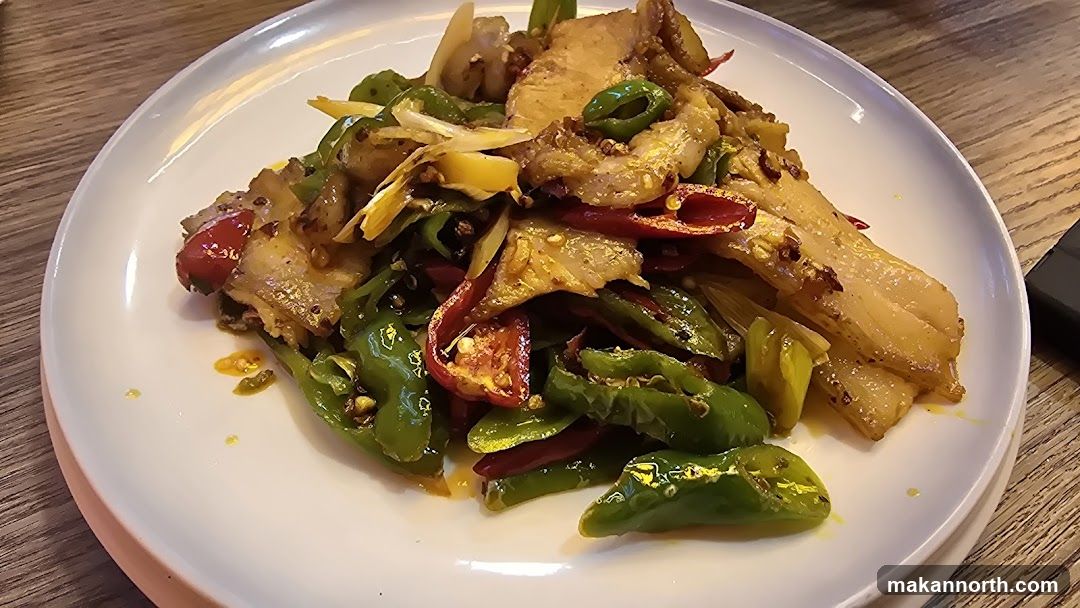 Stir-fried Pork Belly with Peppers