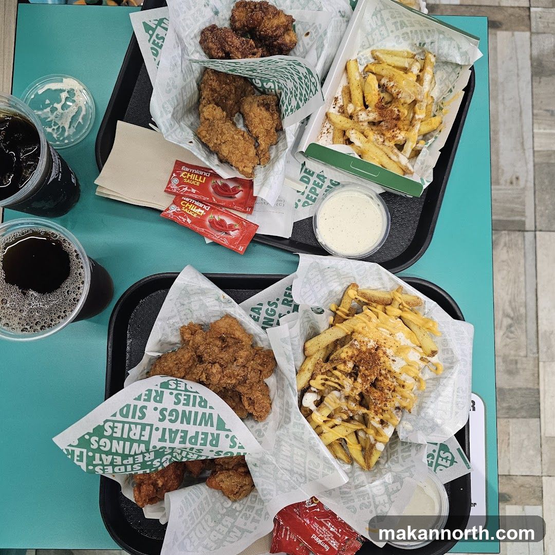 Fried Chicken and Fries