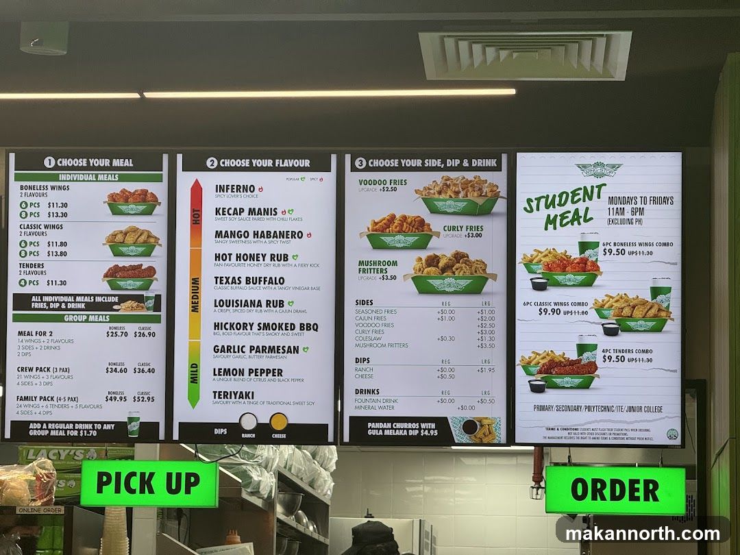 Wingstop Menu