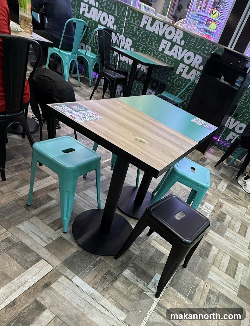 Restaurant Interior with Tables and Chairs