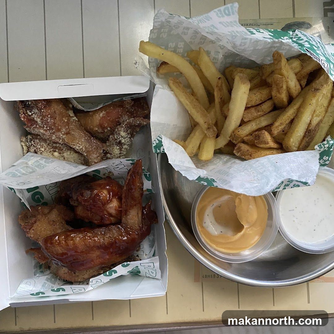 Chicken Wings and Fries