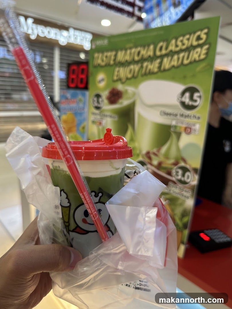Matcha Drink with Menu