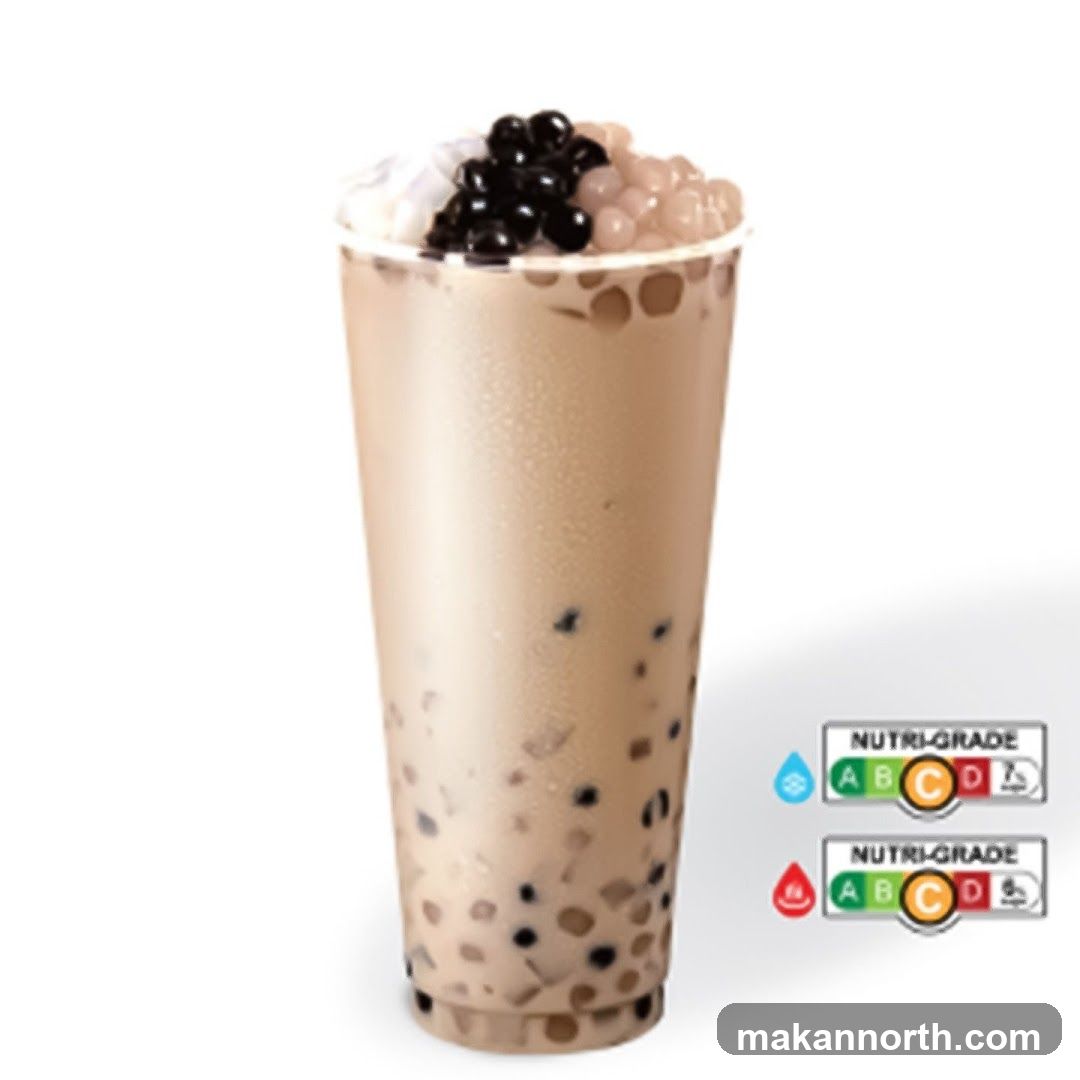 Bubble Tea with Nutri-Grade Labels