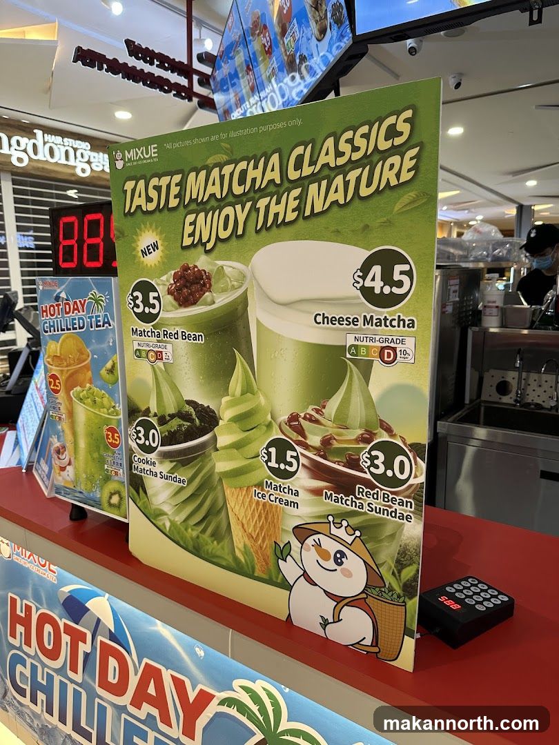 Matcha Classics Menu