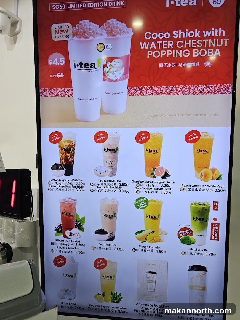 i-tea Menu