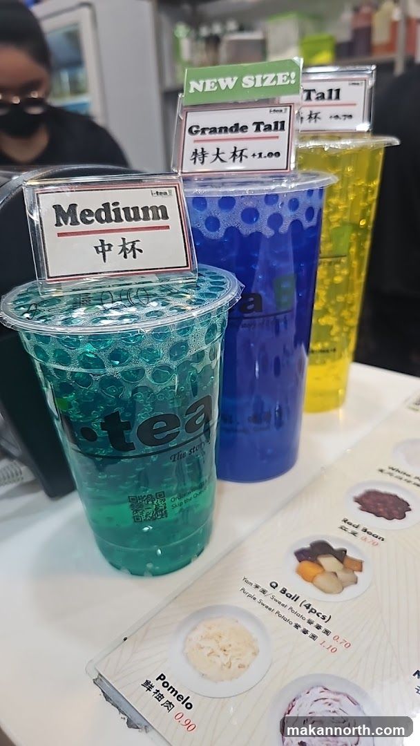 Beverage Sizes and Toppings