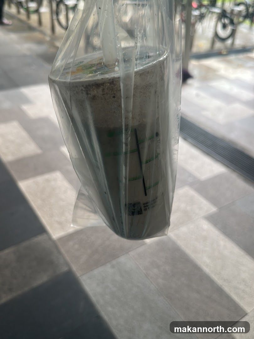 Beverage in a Plastic Bag