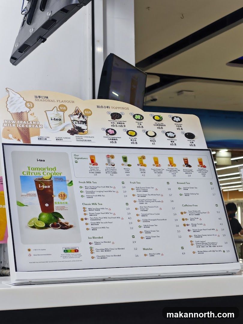 i-tea Menu