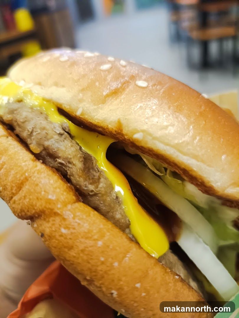Close-up of a hamburger