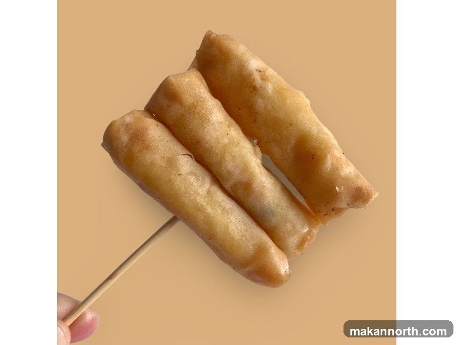 Fried Spring Rolls on a Skewer