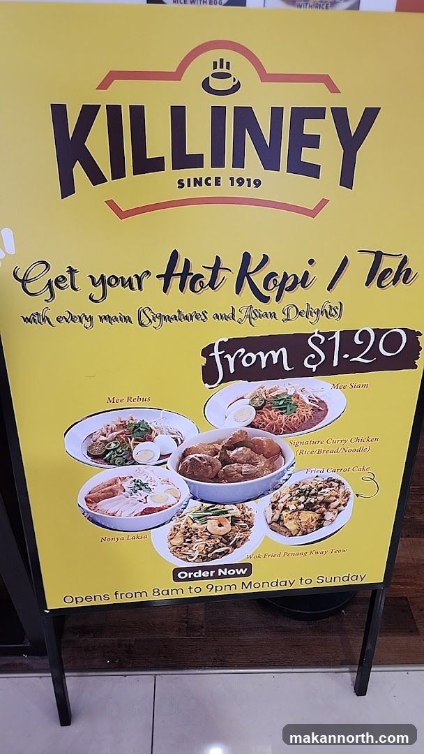 Killiney Menu Board