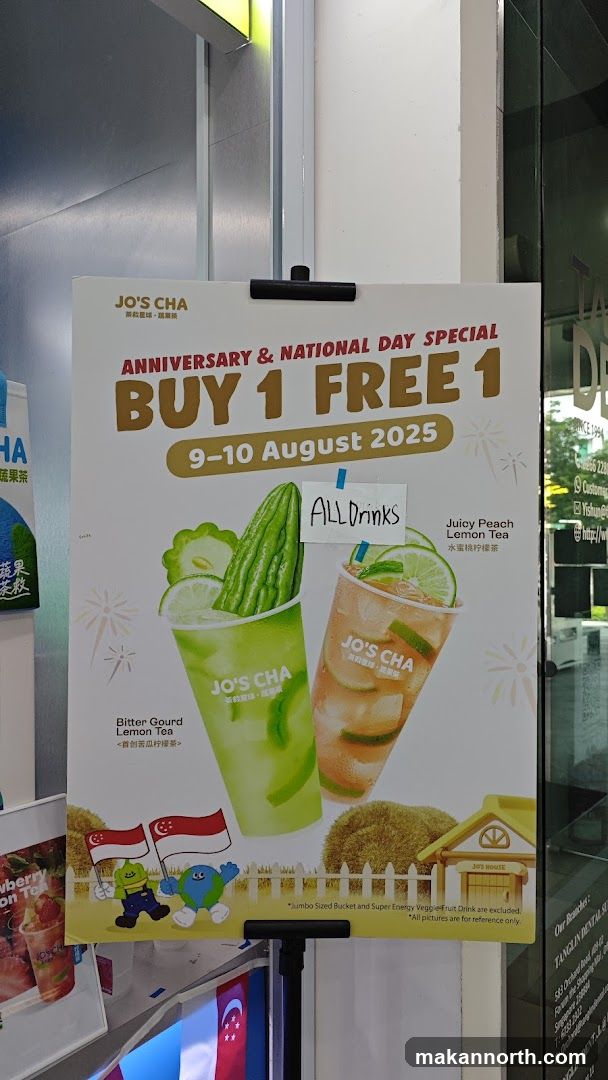 Jo's Cha Anniversary & National Day Special