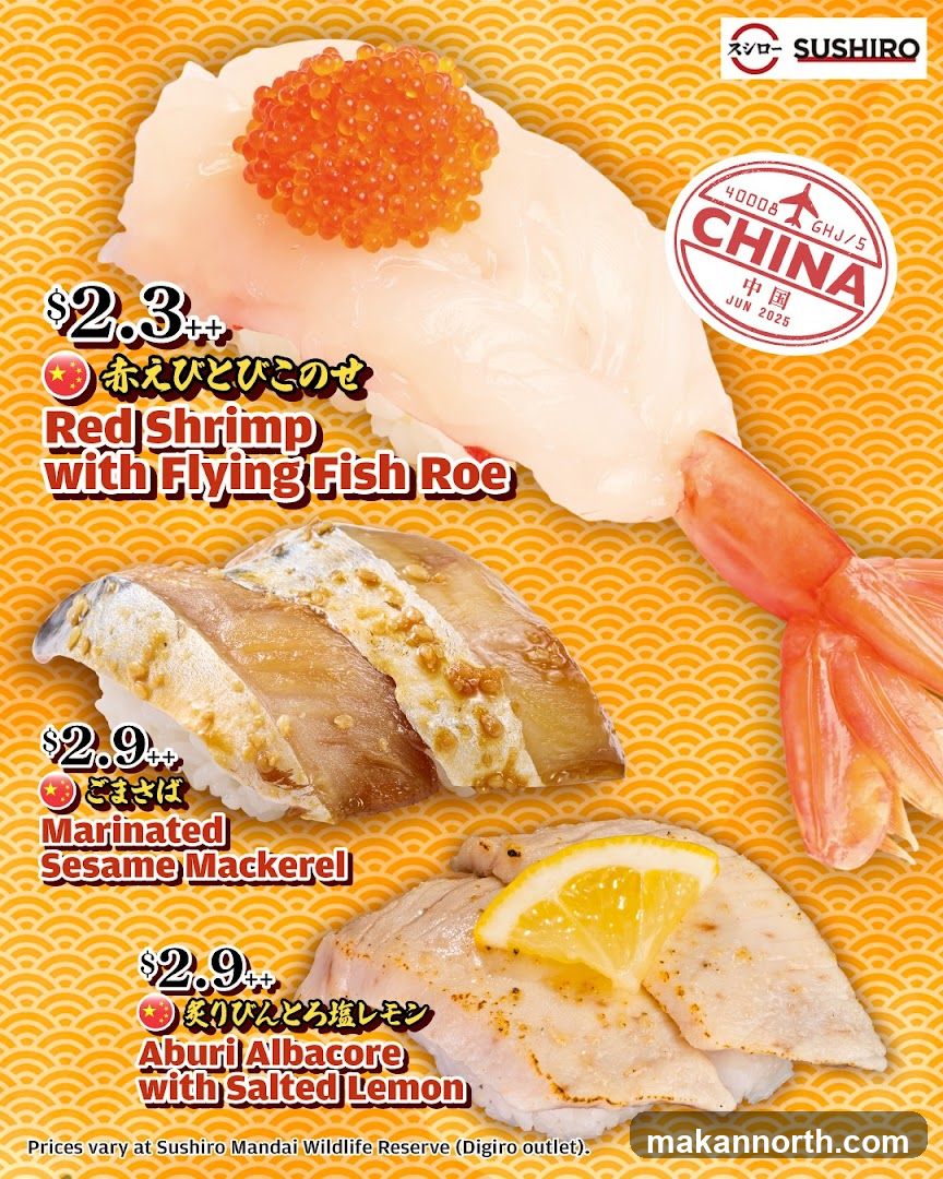 Sushiro Menu Items