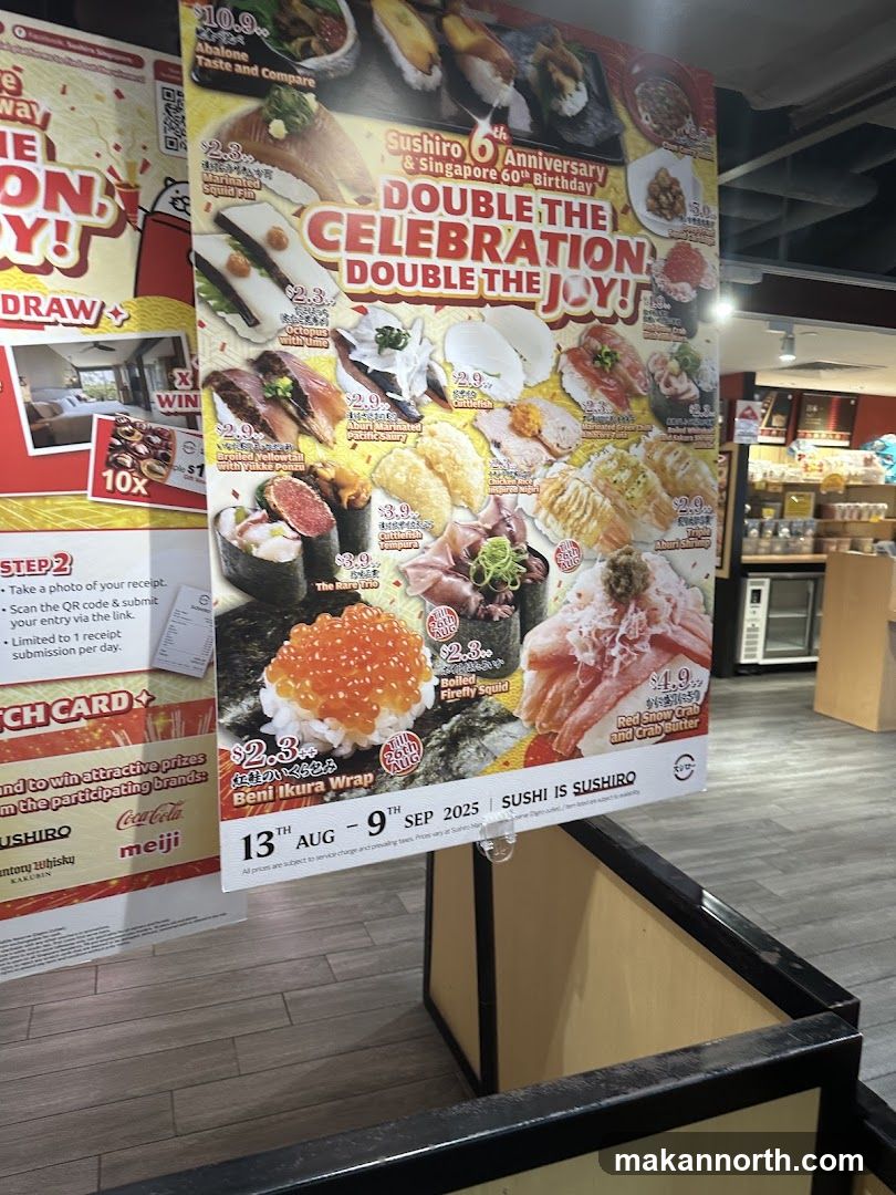 Sushiro 6th Anniversary Promotion