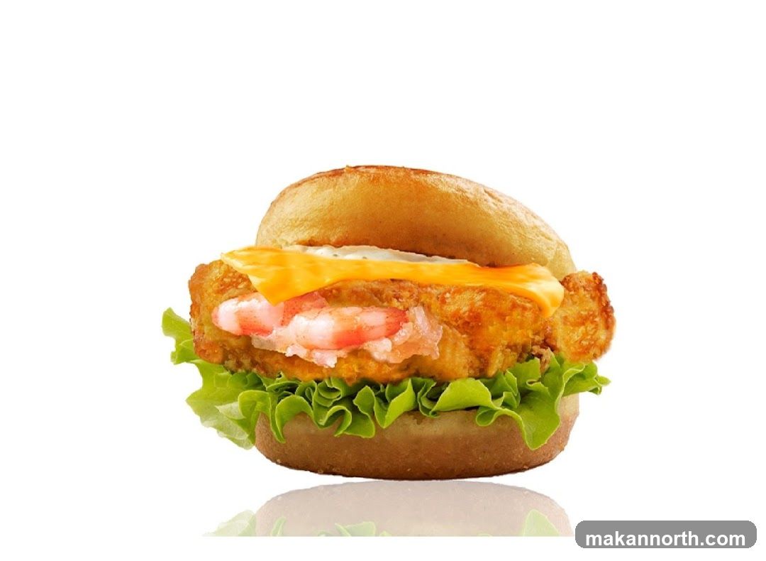 Shrimp and Fish Burger
