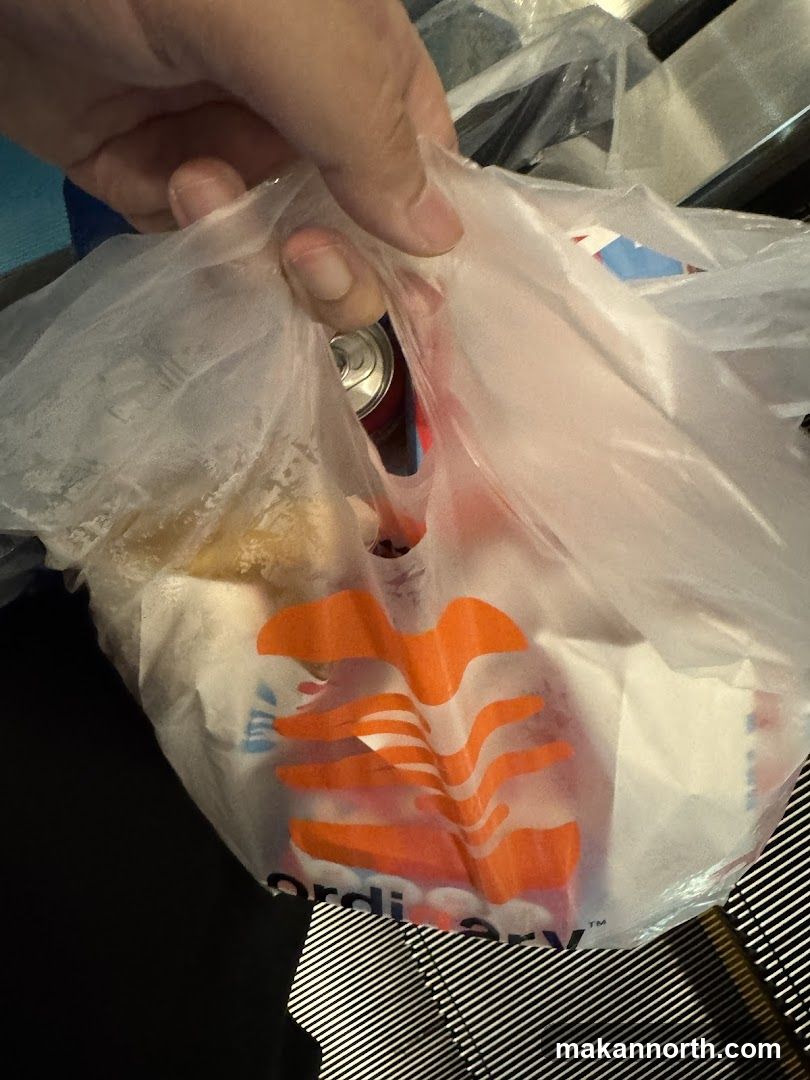 Takeout Bag with Food and Drink