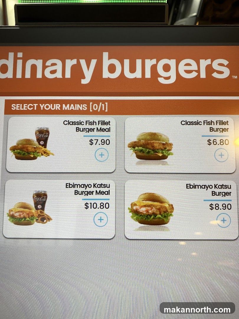 Ordinary Burgers Menu