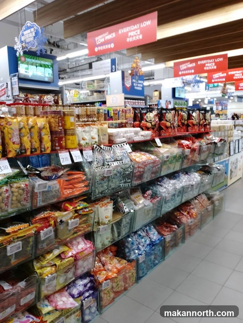 Snack Aisle in a Supermarket