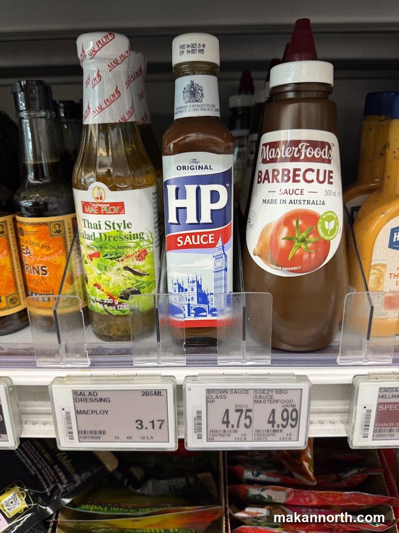 Condiments on a Shelf