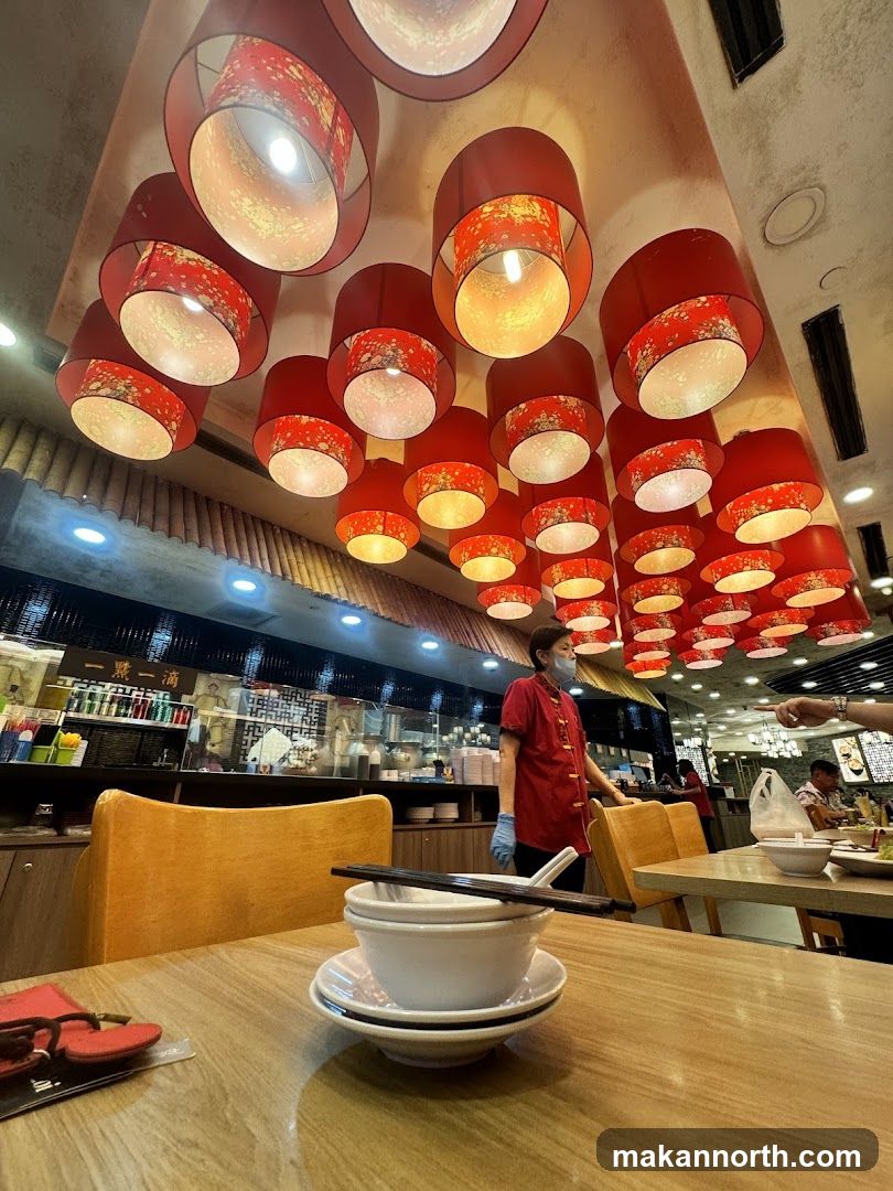 Restaurant Interior with Lanterns