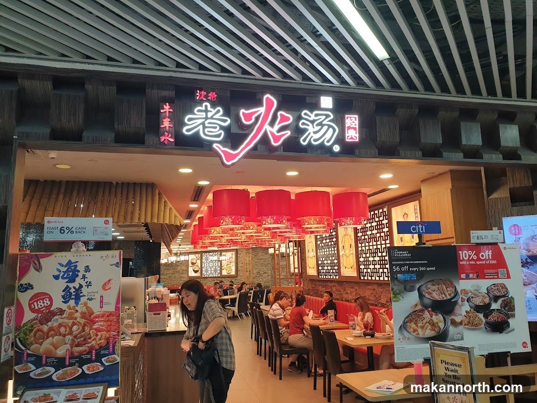 Restaurant Interior with Promotional Signs