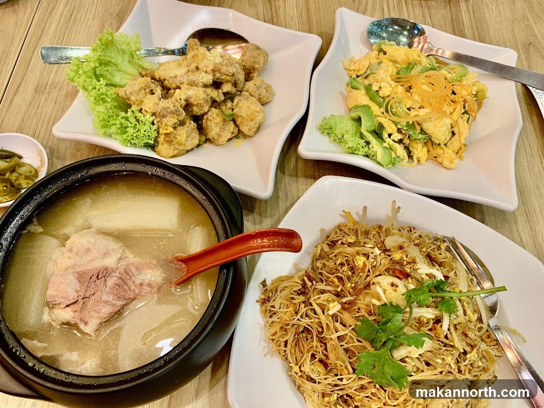 Four Dishes on a Table