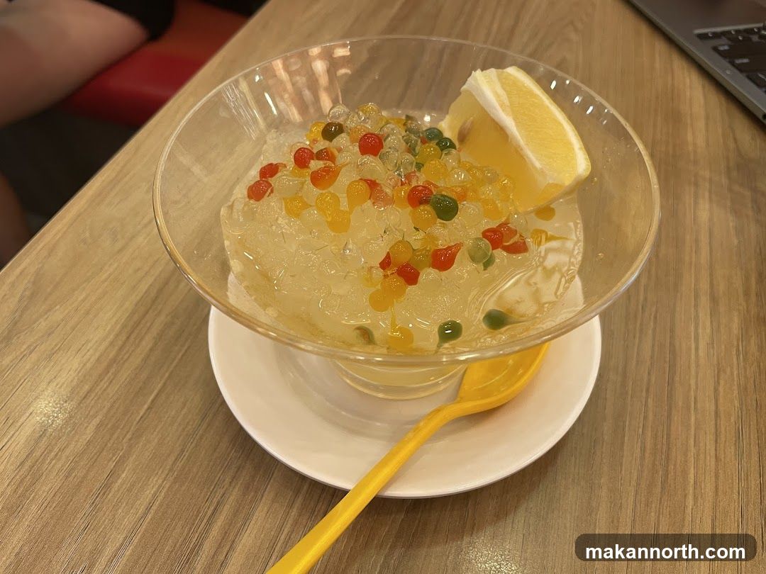Dessert with Boba and Lemon