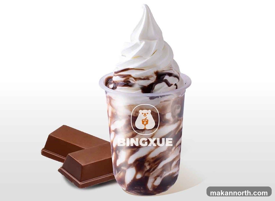 Chocolate Swirl Soft Serve Ice Cream